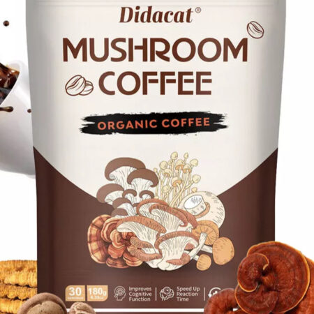 Didacat 2024 New Mushroom Coffee Organic Coffee 30 Servings in one Pack