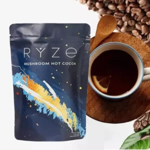 Brand New Organic Ryze Mushroom Hot Cocoa Coffee Bag - 20 Servings, Fast Free